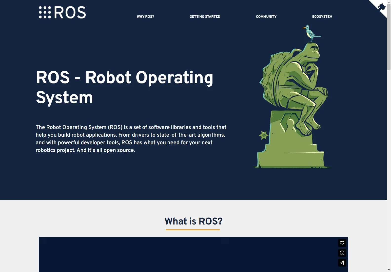 ROS: The Robot Operating System for Simplified Robotics Development