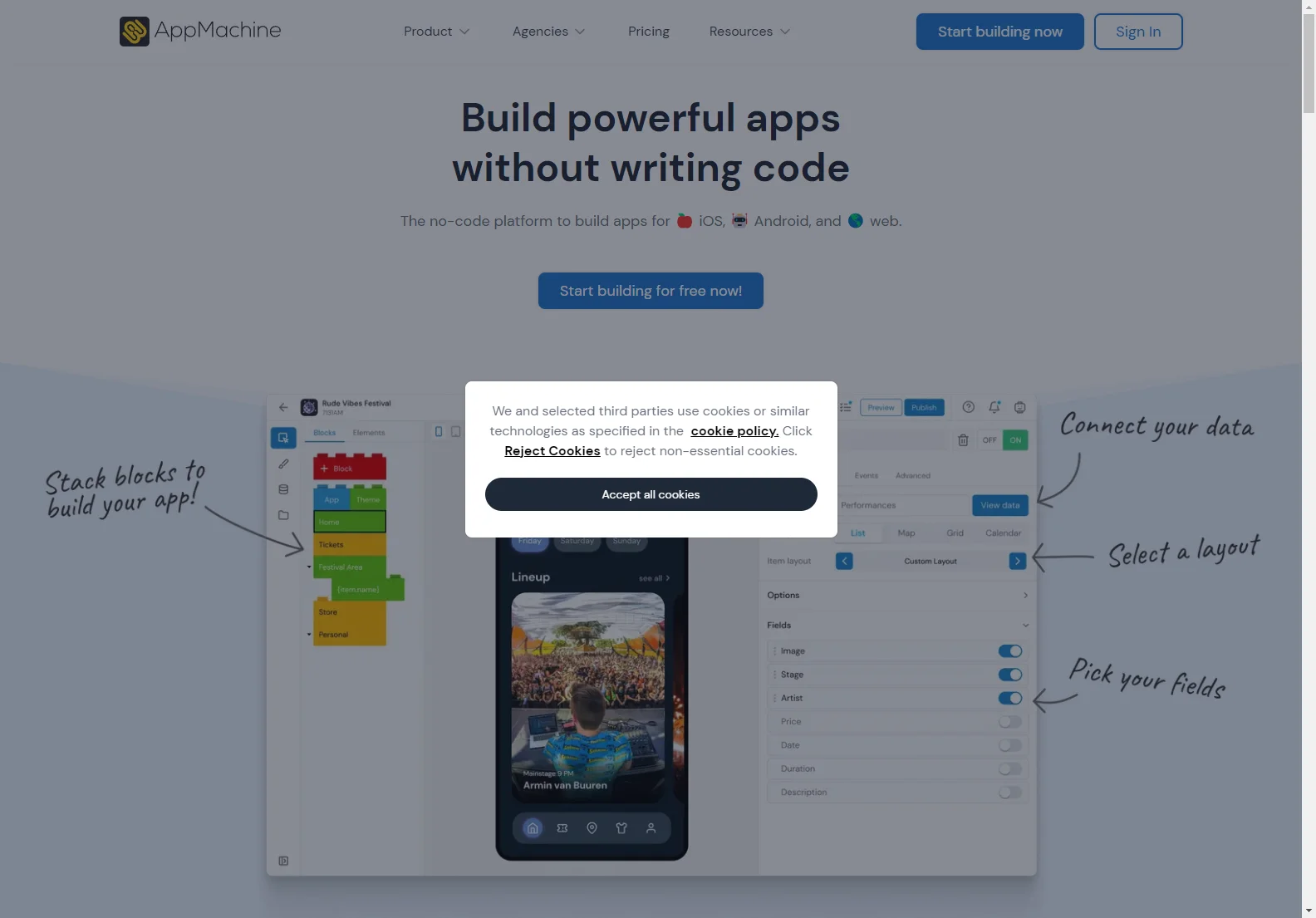 AppMachine: The Fast, No-Code App Builder for iOS, Android, and Web