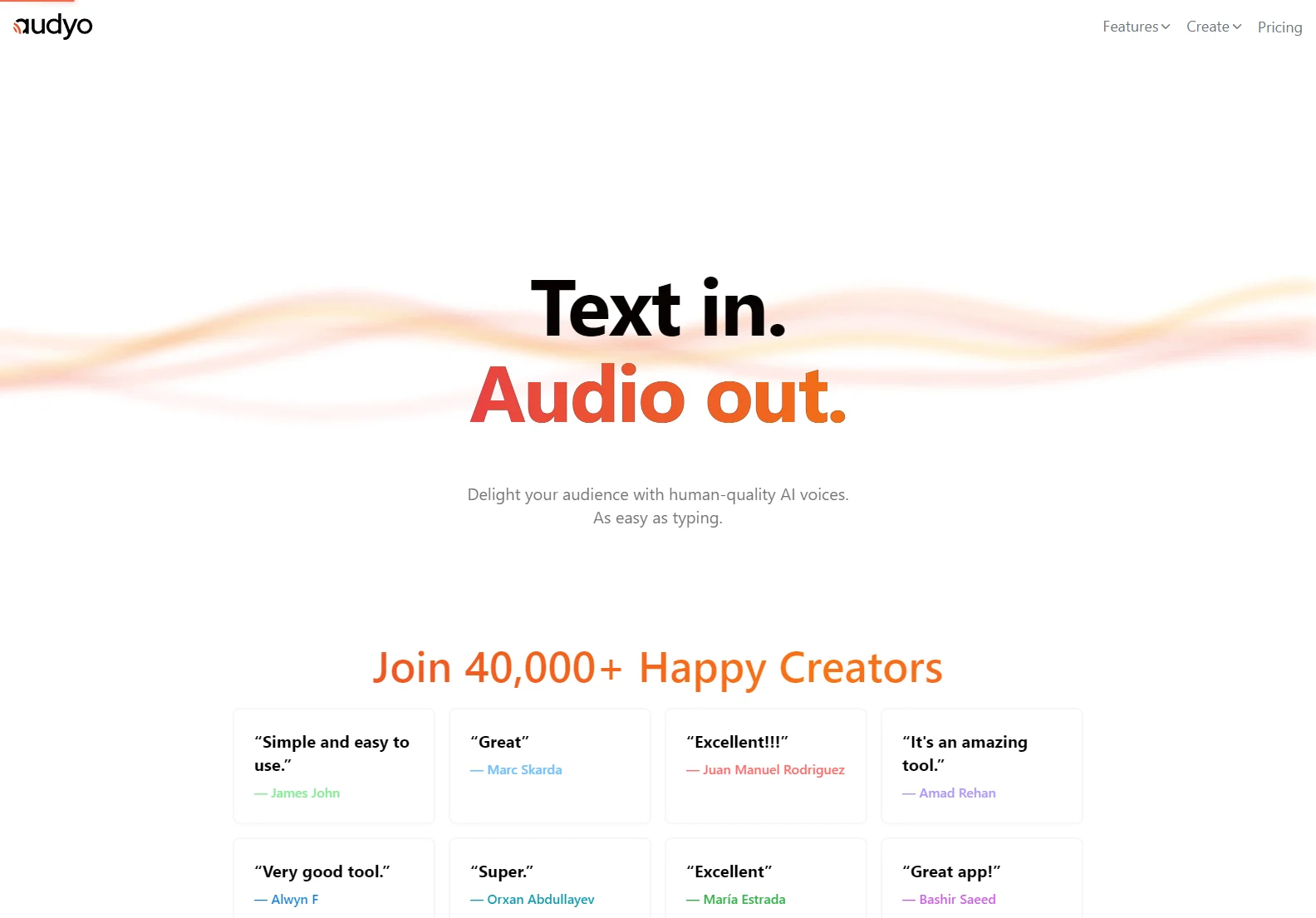 Audyo: Create Human-Quality AI Voices with Ease