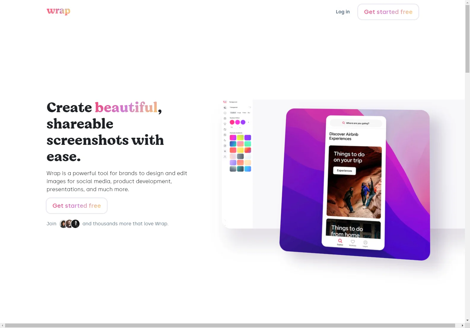 Wrap: Create Stunning, Shareable Screenshots with Ease