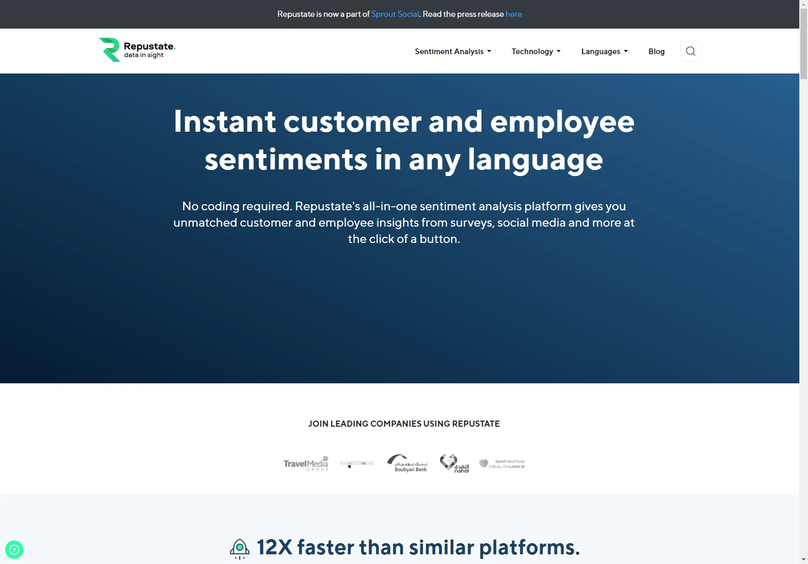 Repustate: AI-Powered Sentiment Analysis for Unmatched Customer and Employee Insights