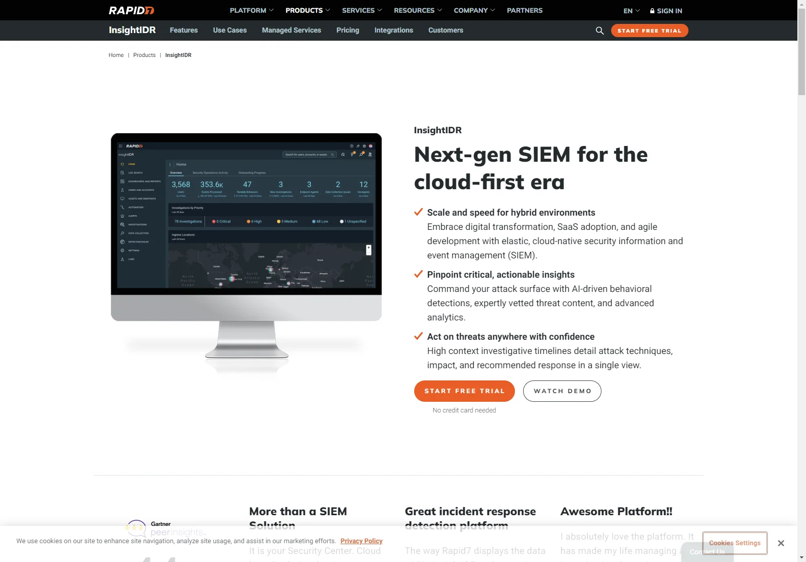 InsightIDR: AI-Powered SIEM for Cloud & Hybrid Environments | Rapid7