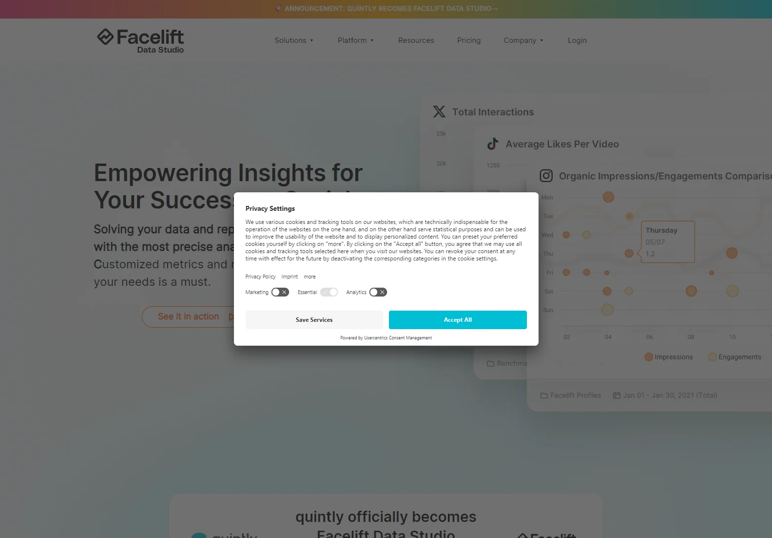 Facelift Data Studio: Advanced Social Media Analytics for Data-Driven Decisions