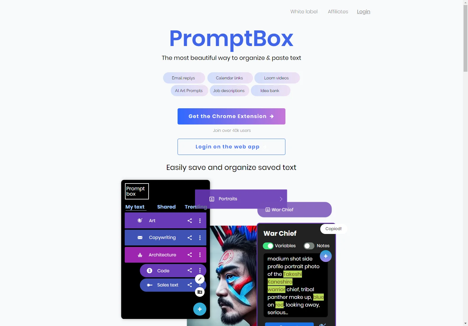 PromptBox: Organize & Reuse Text Snippets for Enhanced Productivity