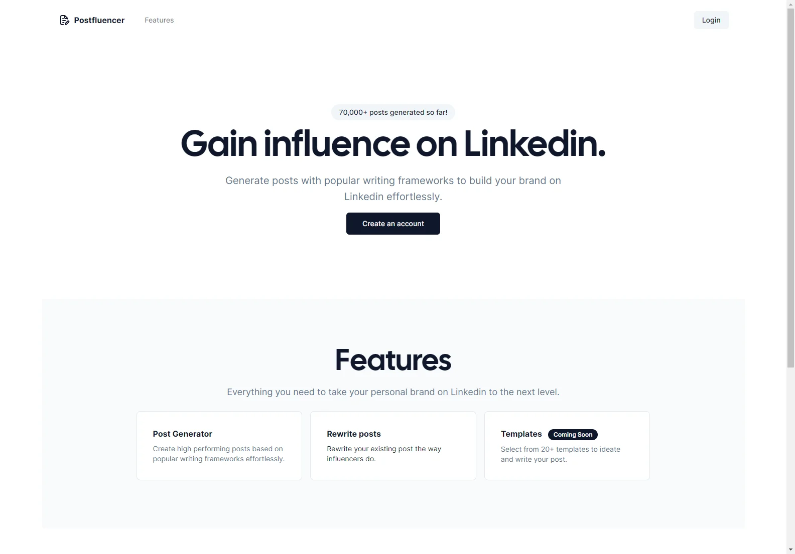 Postfluencer: AI-Powered LinkedIn Post Generator for Effortless Brand Building