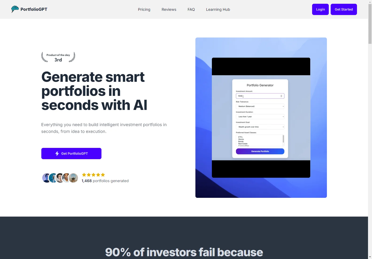 PortfolioGPT: AI-Powered Investment Portfolio Generator