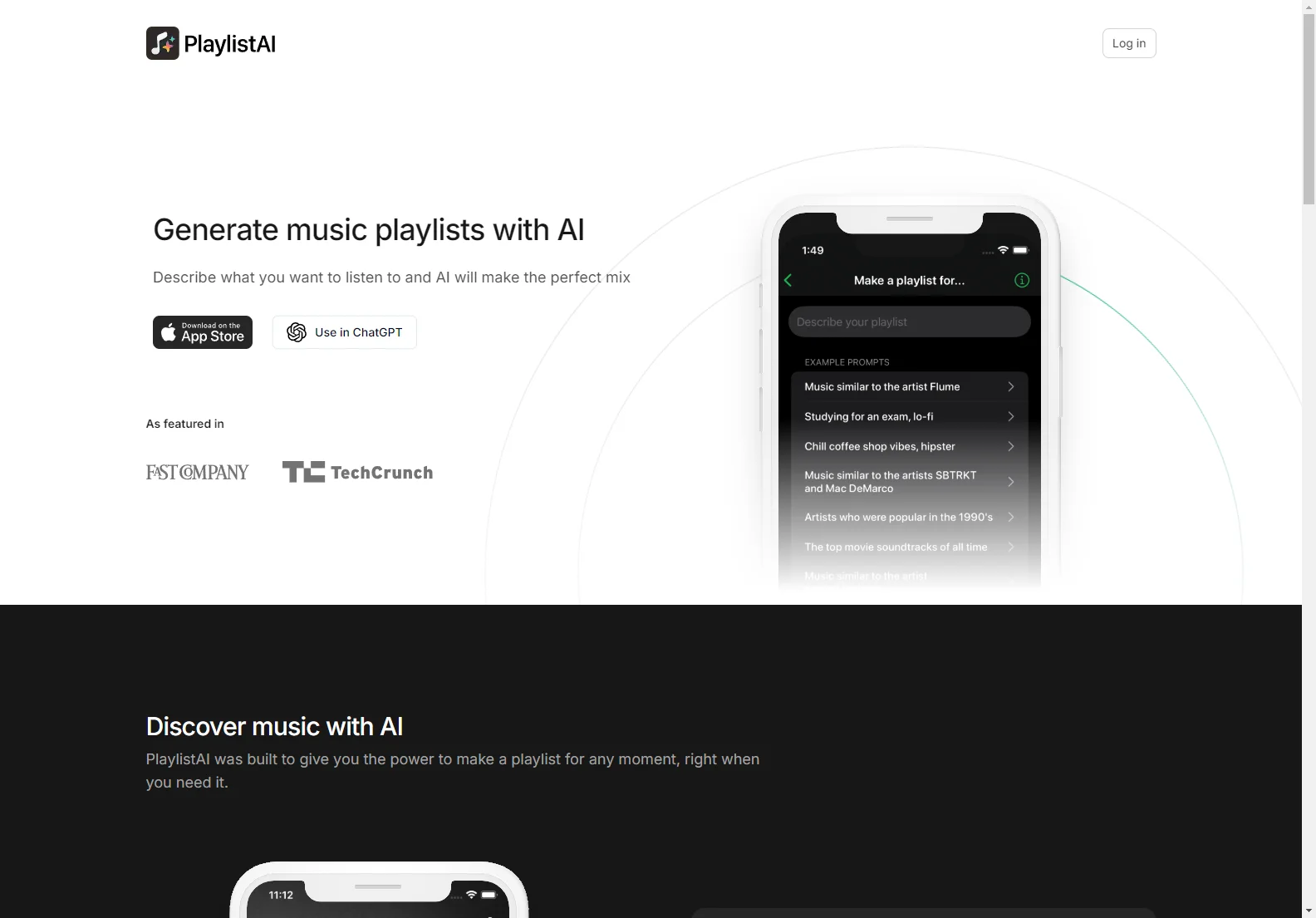 AI Playlist Maker: PlaylistAI - Discover Music with AI