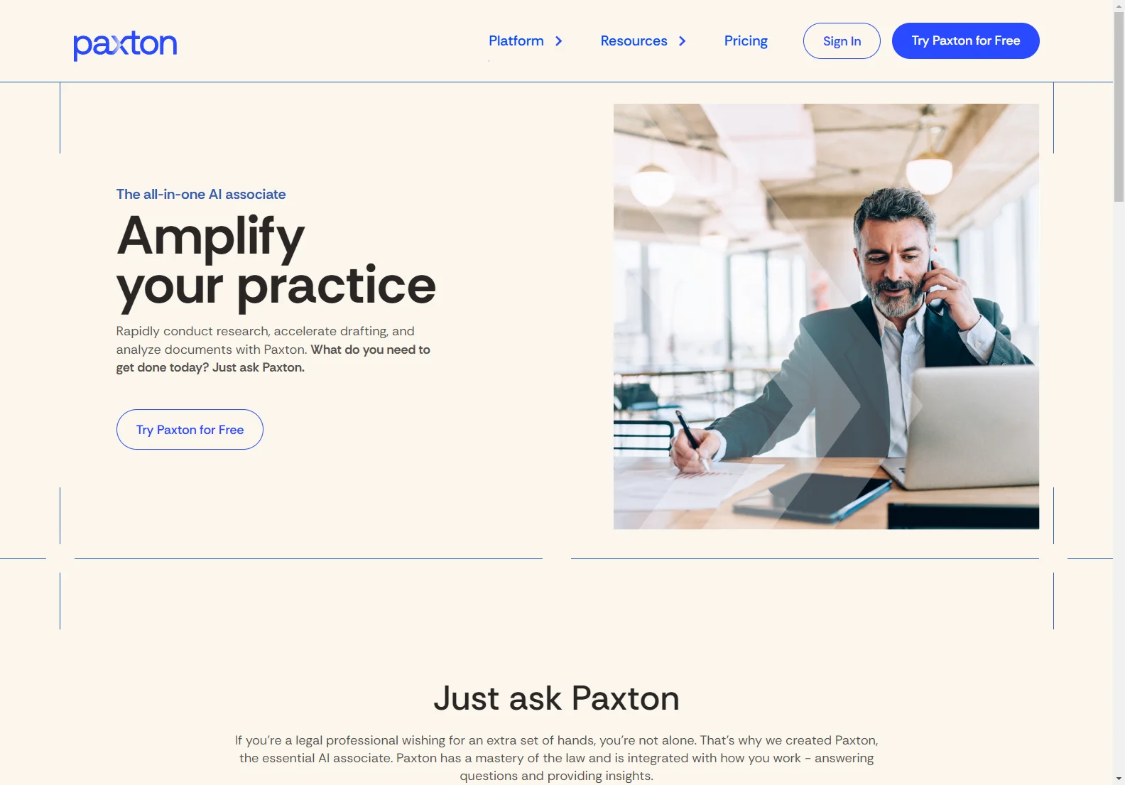 PAXTON: Your AI Legal Associate for Streamlined Legal Work