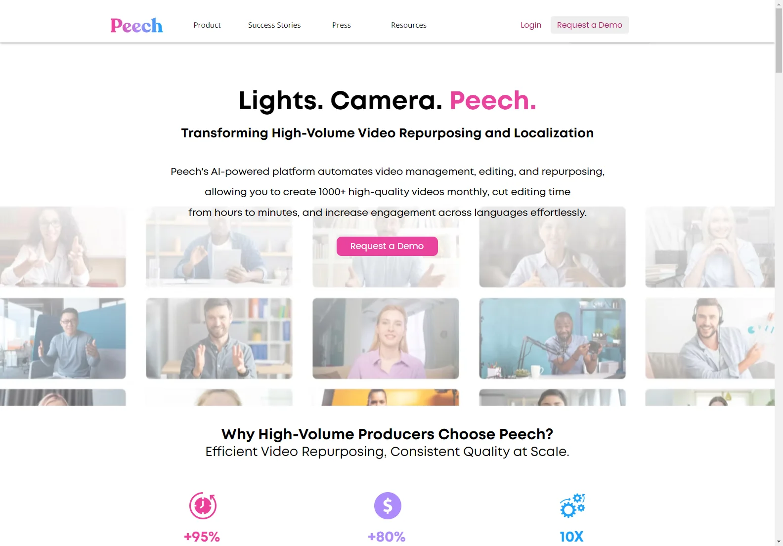 Peech: AI-Powered Video Platform for High-Volume Content Creation