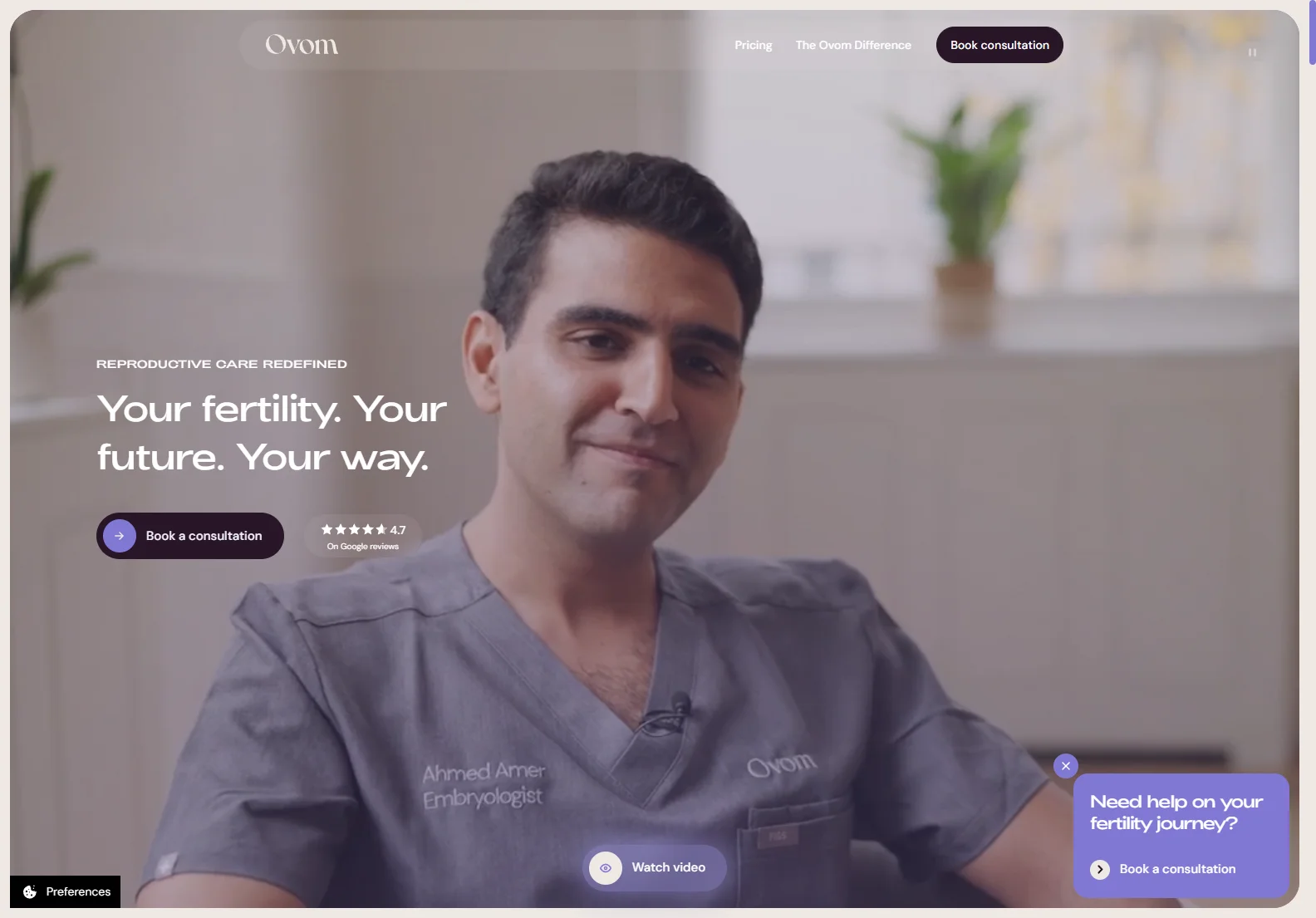 Ovom Care: AI-Powered Fertility Treatment for a Personalized Journey