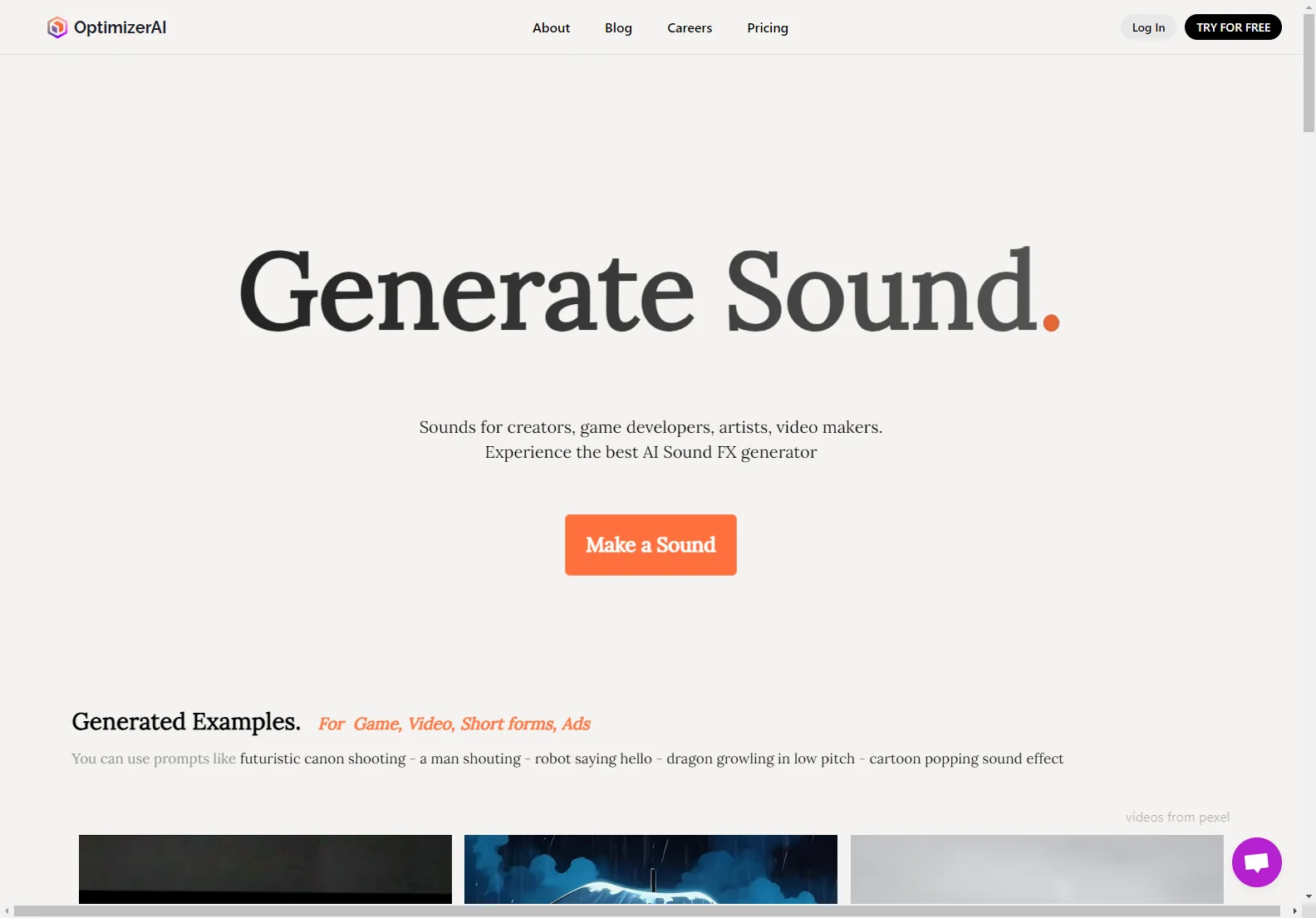 OptimizerAI: AI-Powered Sound Effects Generator for Creators