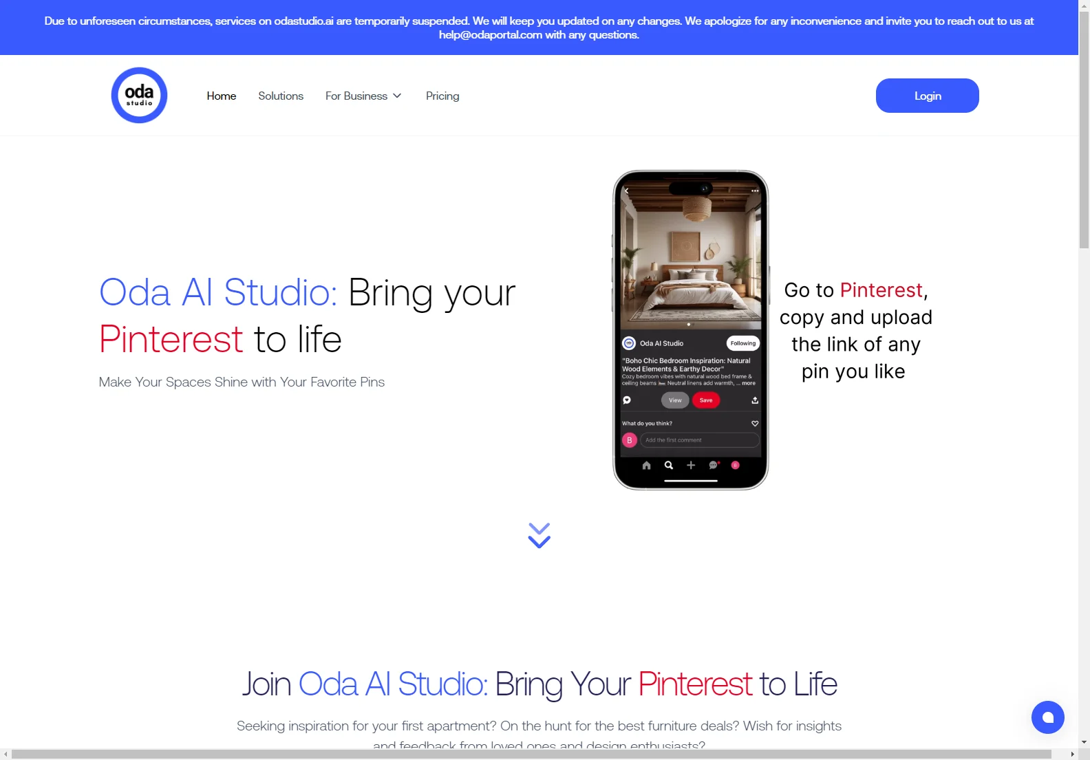 Oda AI Studio: Transform Your Pinterest Boards into Reality