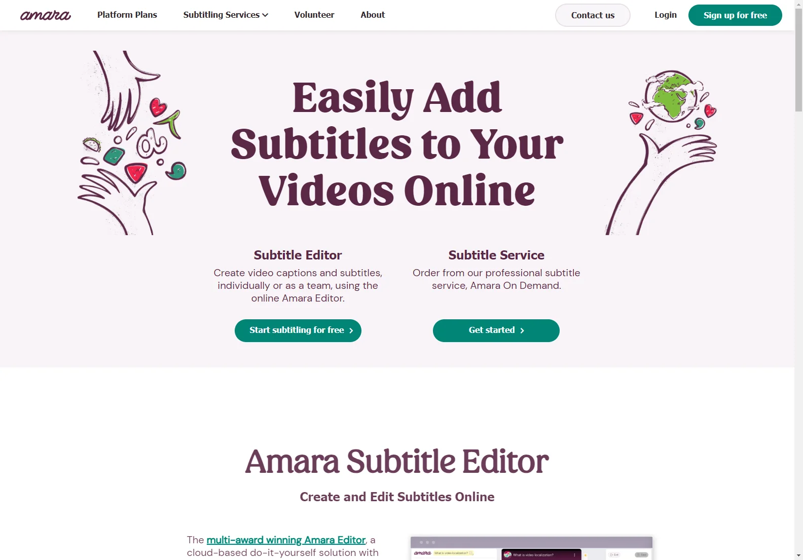 Amara Subtitling: Easy Online Video Subtitling & Captioning