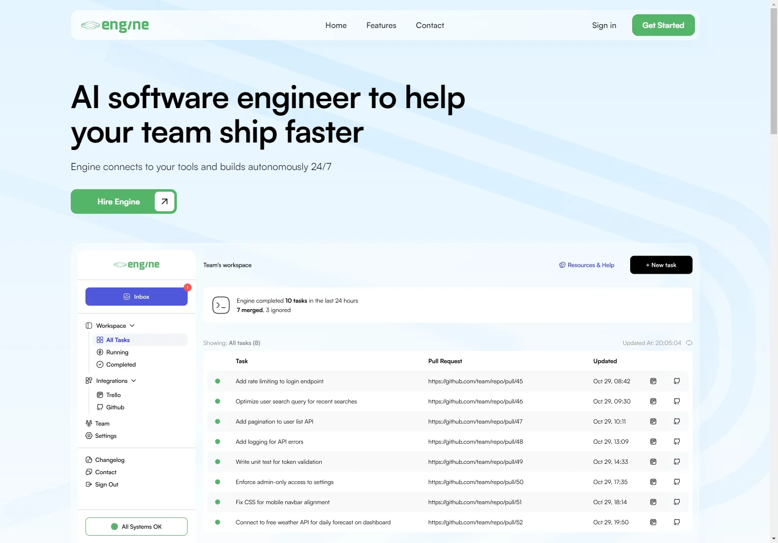 Engine | AI-Powered Software Engineer for Faster Shipping