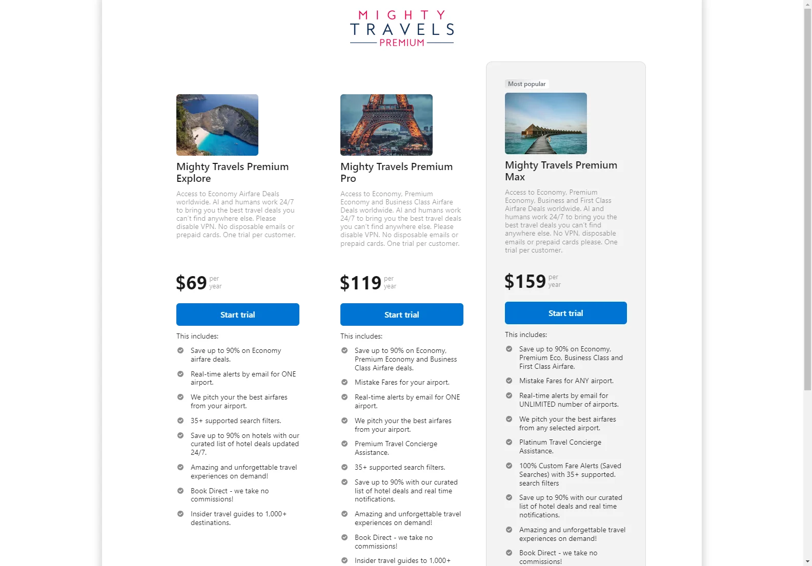 Mighty Travels Premium: Save Up to 90% on Flights & Hotels