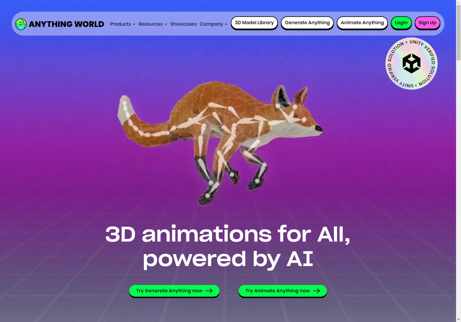 Anything World: AI-Powered 3D Animation and Modeling Tools