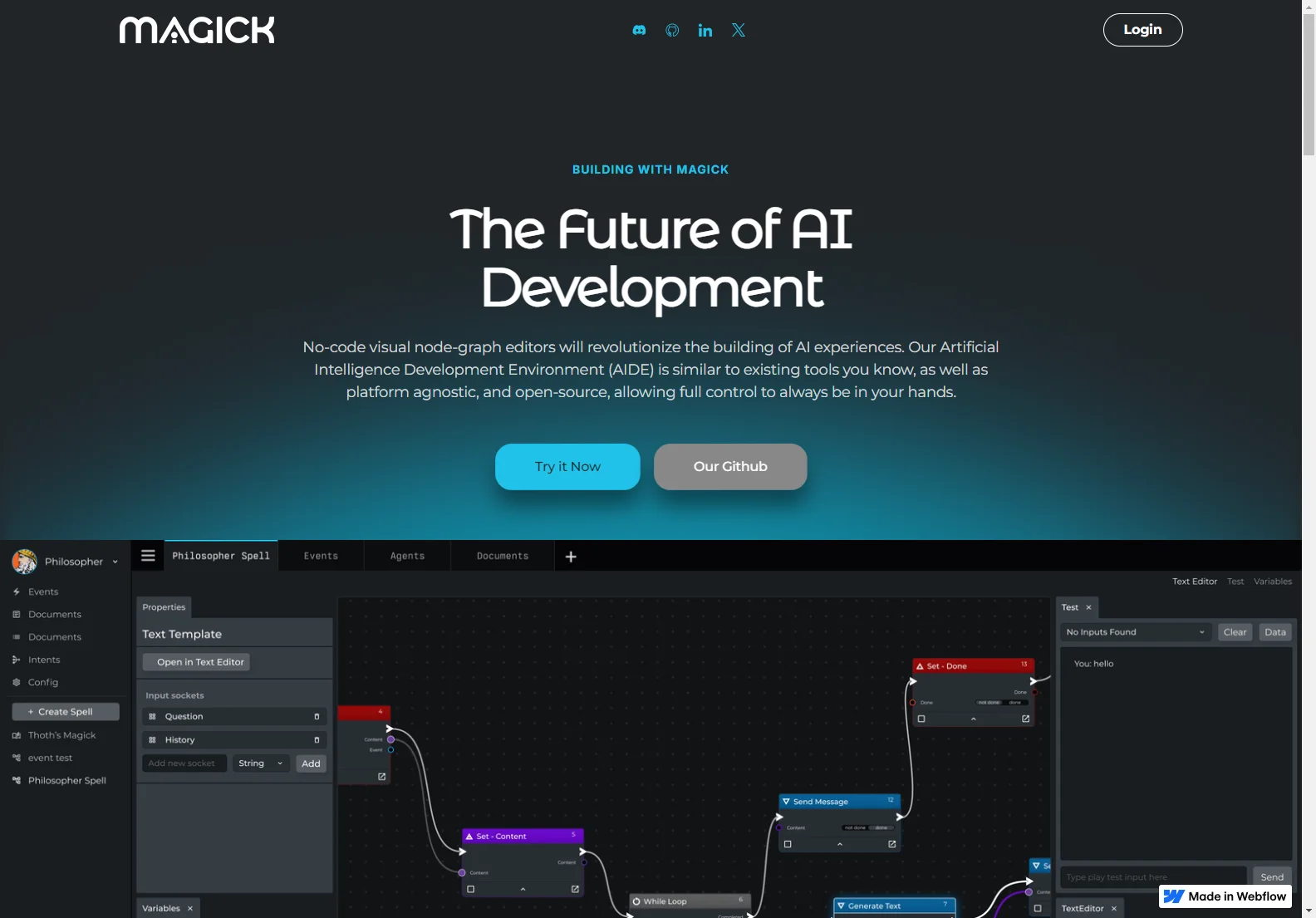 Magick: No-Code AI Development Platform for Building Powerful AI Agents