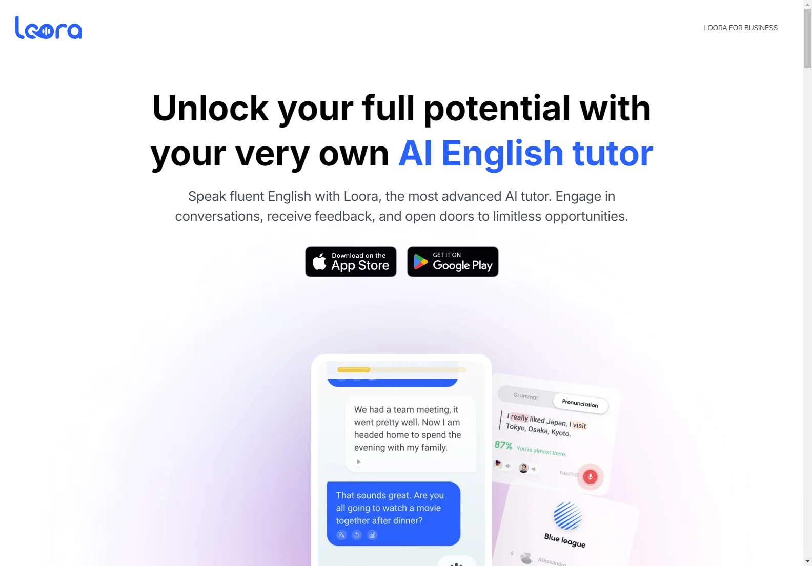 Loora: Your AI English Tutor for Personalized Language Learning