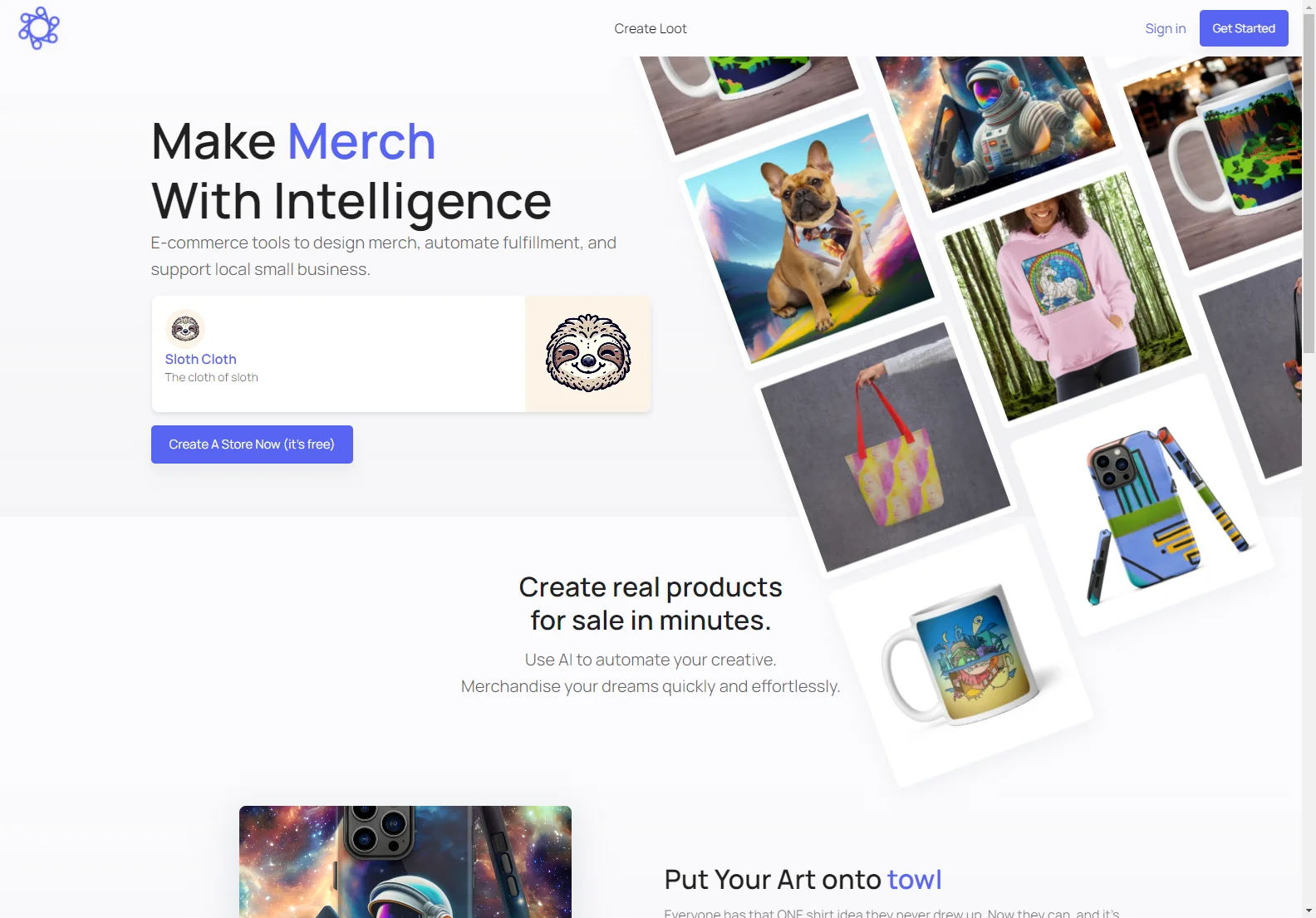 Lootgod: AI-Powered E-commerce for Artists and Small Businesses