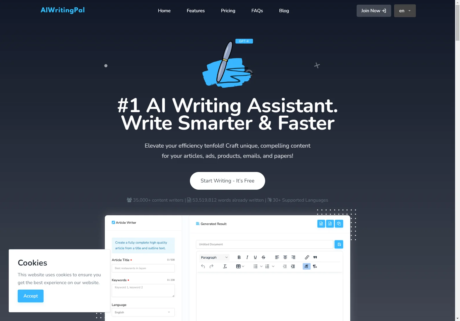 AIWritingPal: AI-Powered Content Creation for Enhanced Productivity and SEO