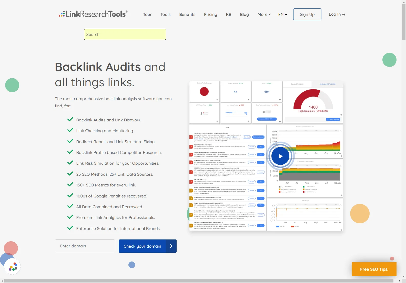 LinkResearchTools: Comprehensive Backlink Analysis Software