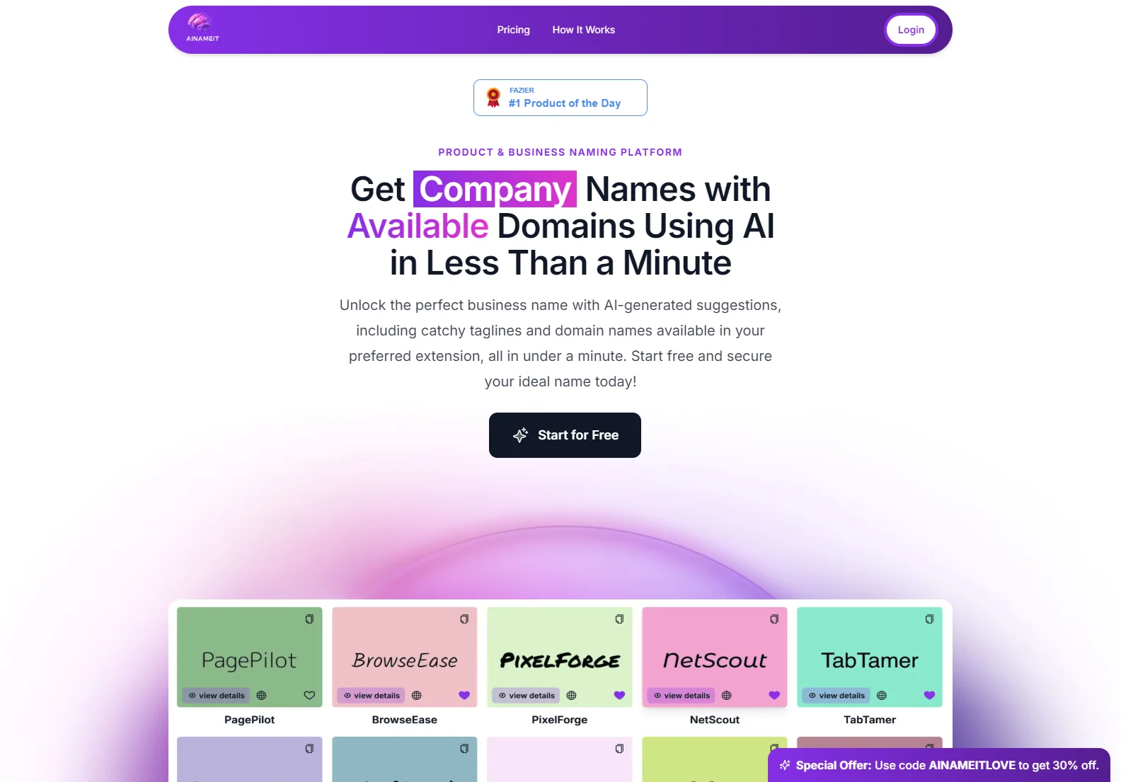 AiNameIt: AI-Powered Business & Product Naming Platform