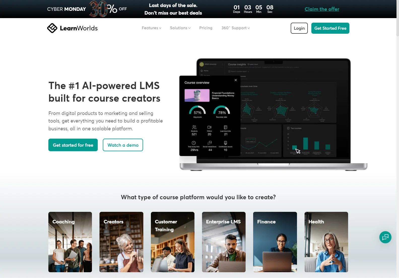 LearnWorlds: The #1 AI-Powered LMS for Course Creators