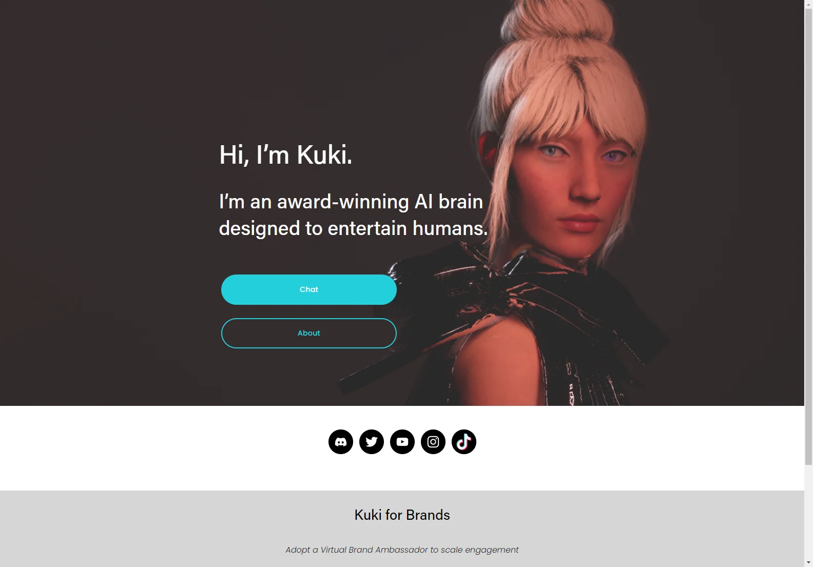 Kuki: Award-Winning AI Chatbot for Engaging Conversations and Brand Ambassadorship