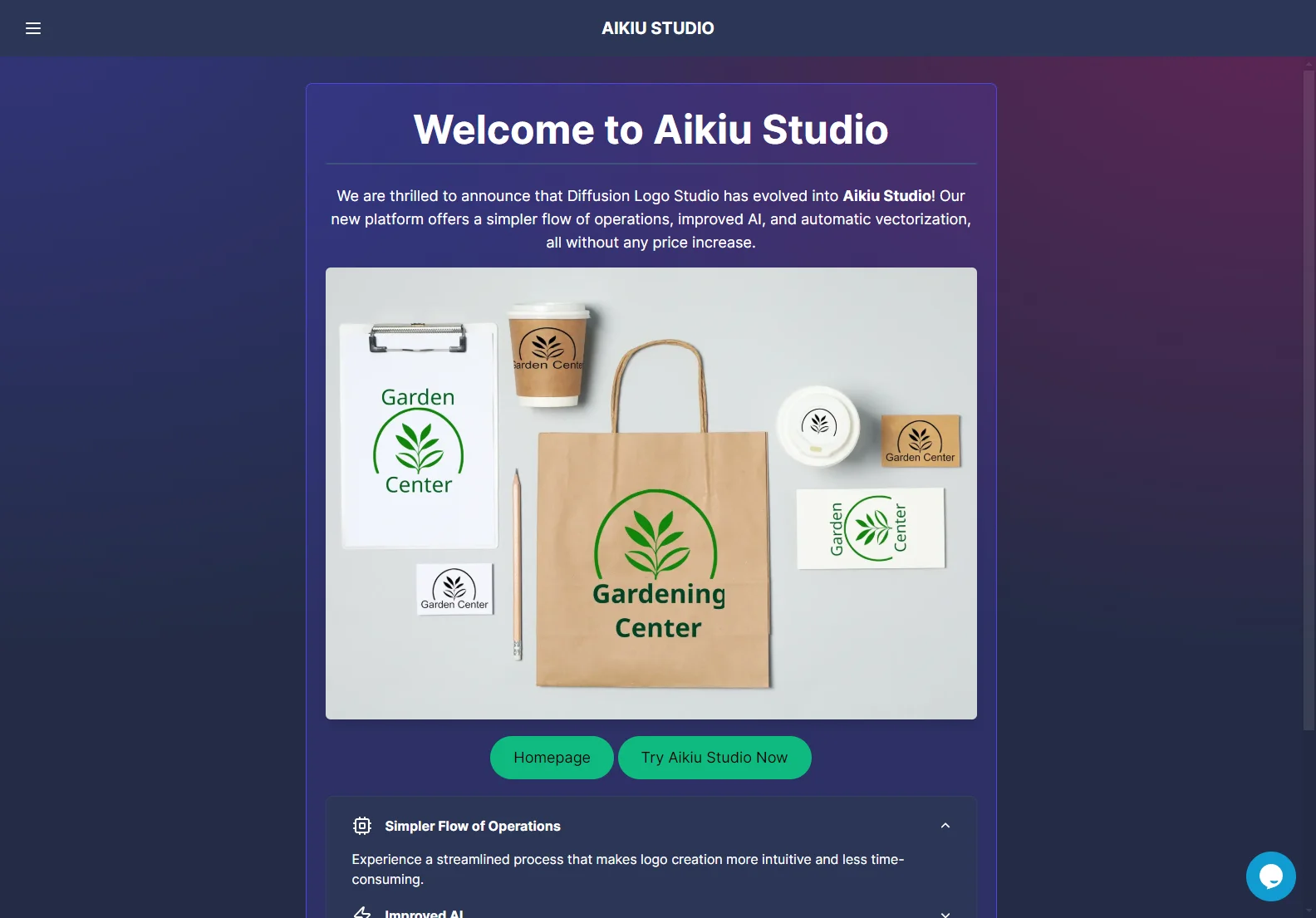 Aikiu Studio: Streamlined AI-Powered Logo Design