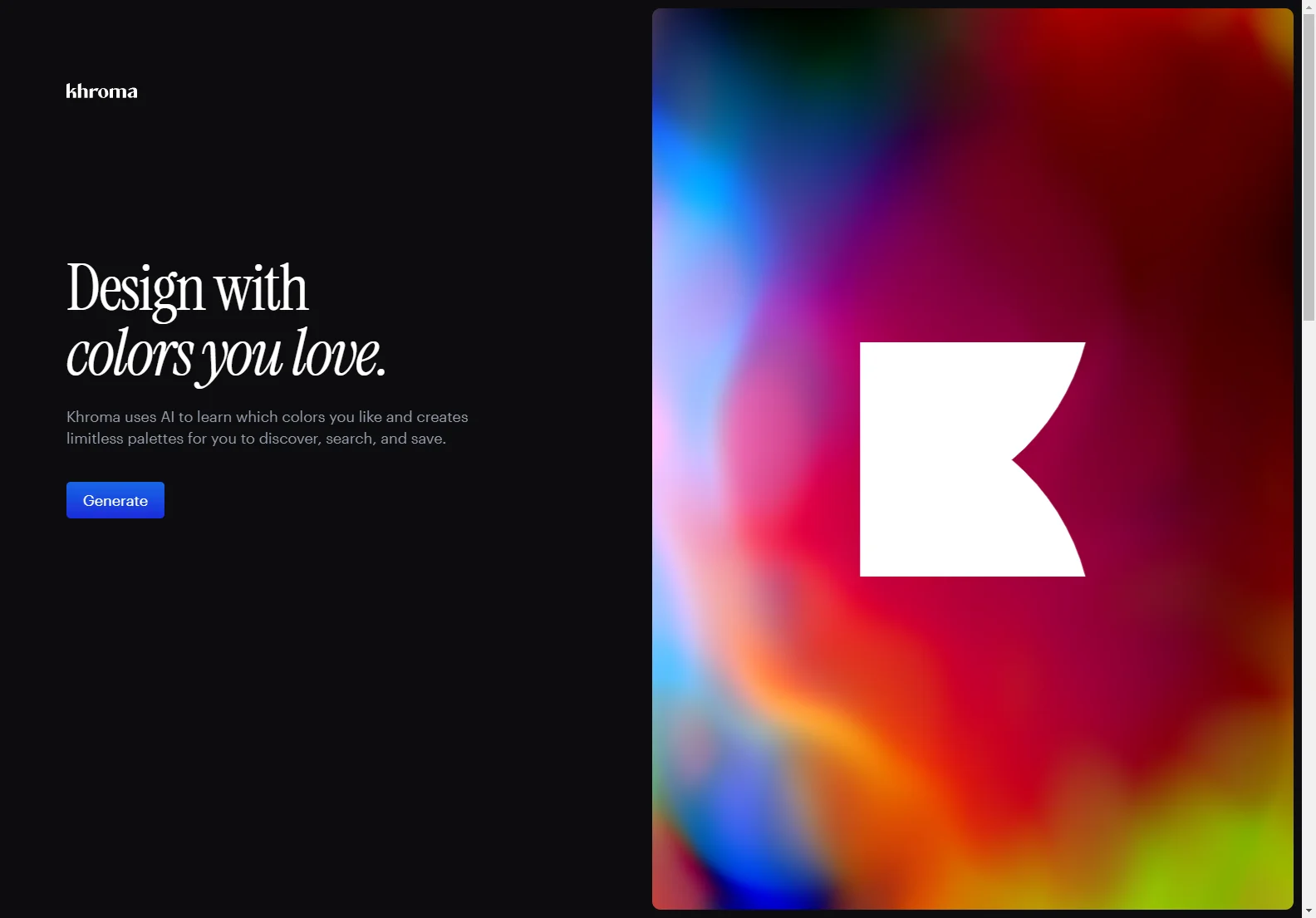 Khroma: AI-Powered Color Palette Generator for Designers