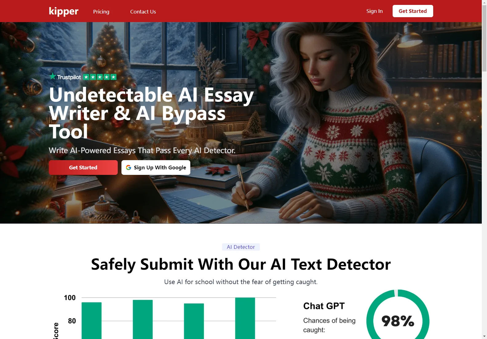 Kipper: AI-Powered Essay Writer & Undetectable AI Detector