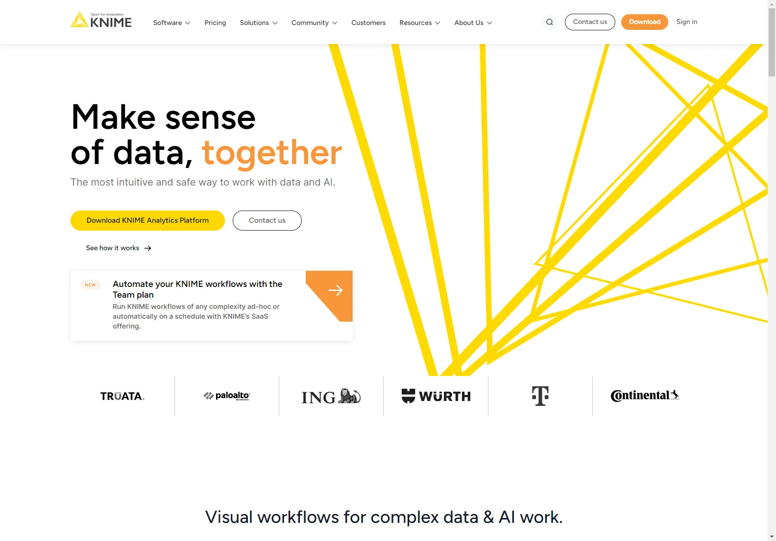 KNIME Analytics Platform: Visual Data Science and AI