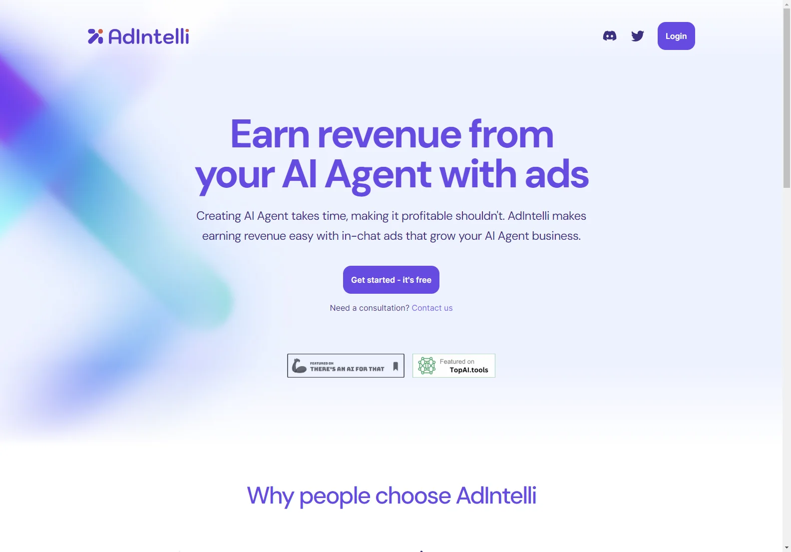 AdIntelli - Earn Revenue with In-Chat Ads for AI Agent