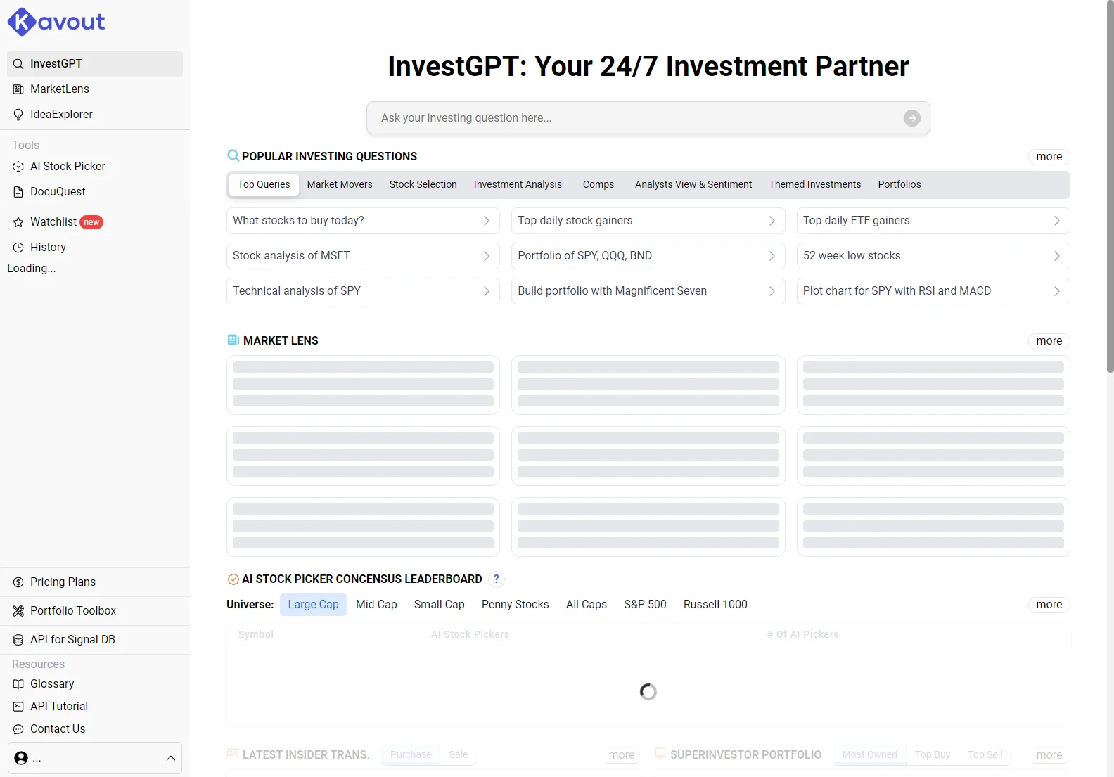 InvestGPT: AI-Powered Stock & ETF Market Analysis for Informed Investment Decisions