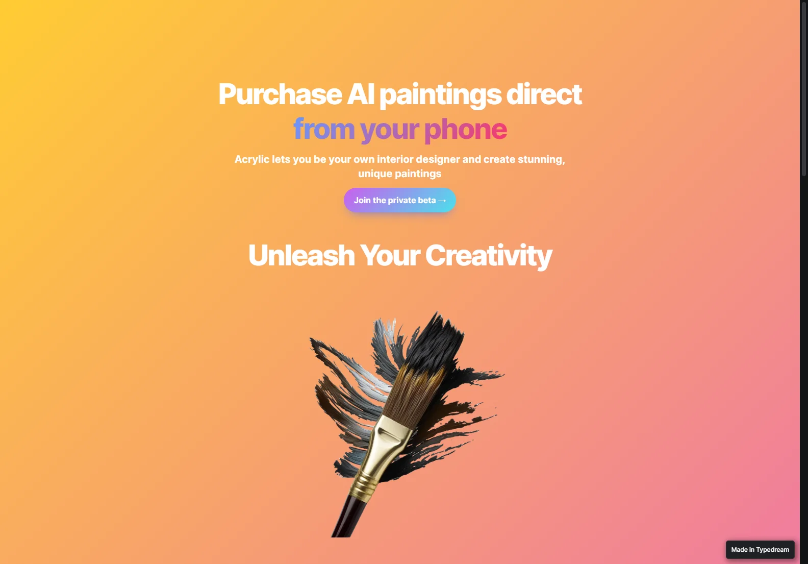 Acrylic: AI-Powered Interior Design App for Personalized Paintings