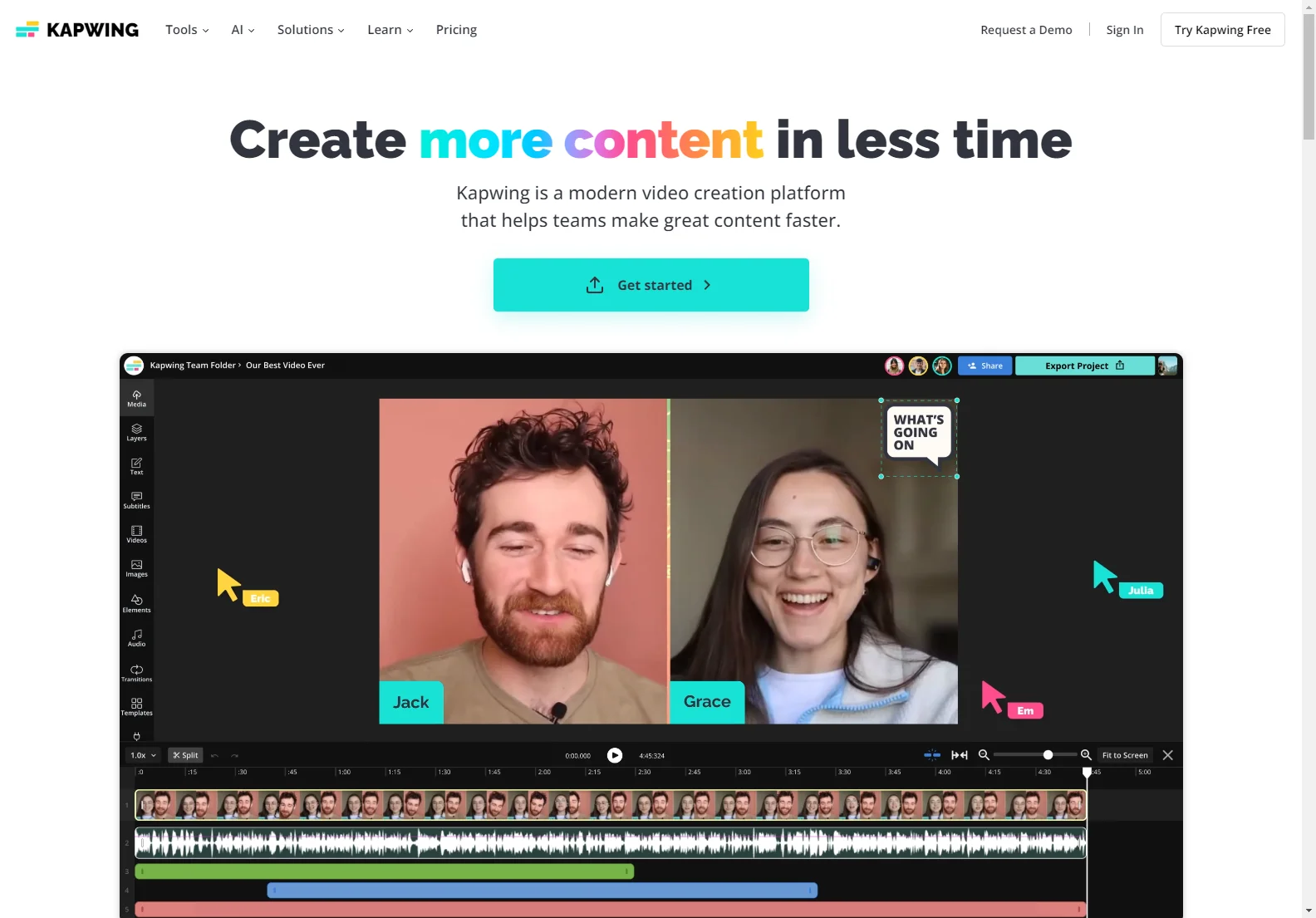 Kapwing: AI-Powered Video Creation Platform for Faster Content Creation