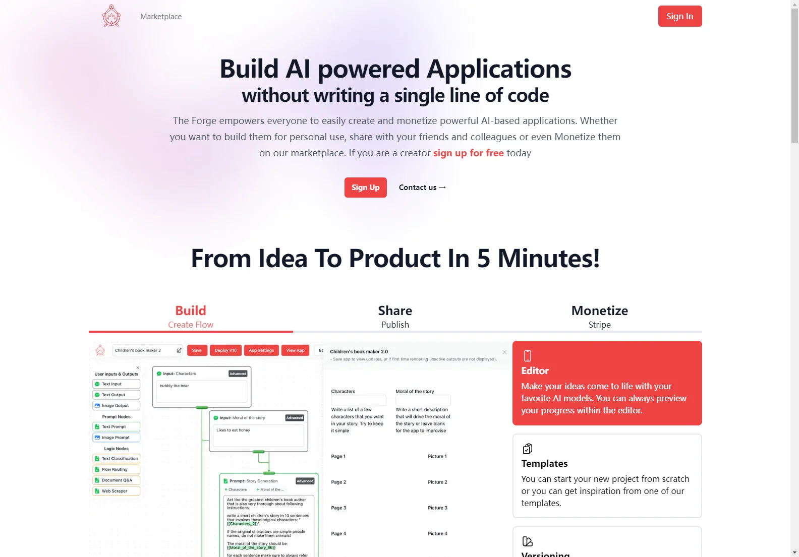 The Forge: Build & Monetize AI Apps Without Coding