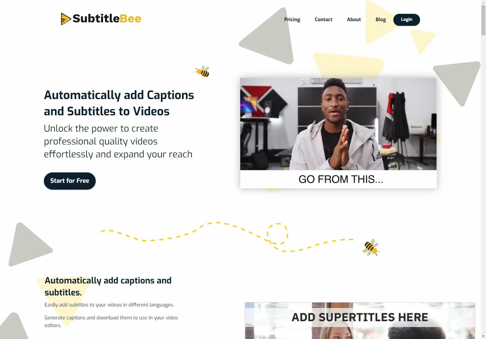 SubtitleBee: AI-Powered Captions & Subtitles for Engaging Videos