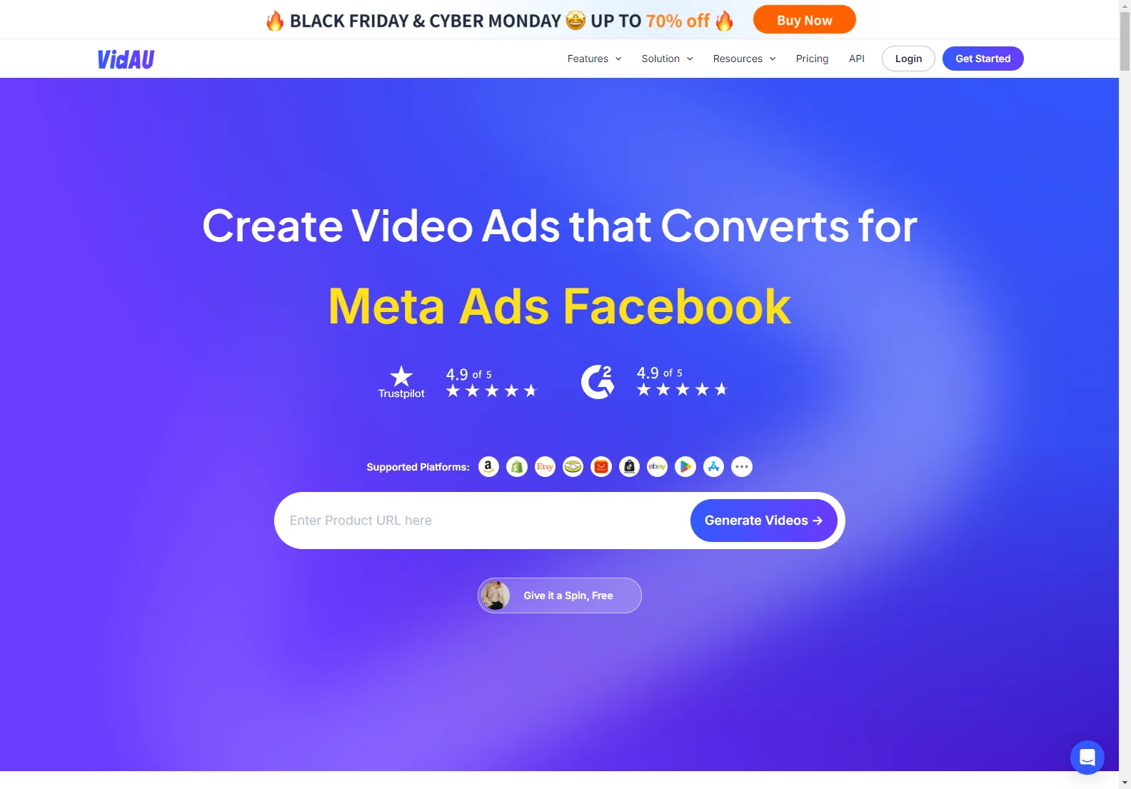 VidAU AI Video Generator: Create Viral Video Ads for Meta