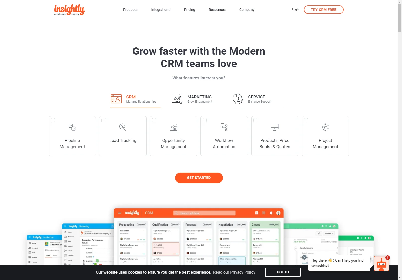 Insightly CRM: The Modern, Scalable CRM Teams Love