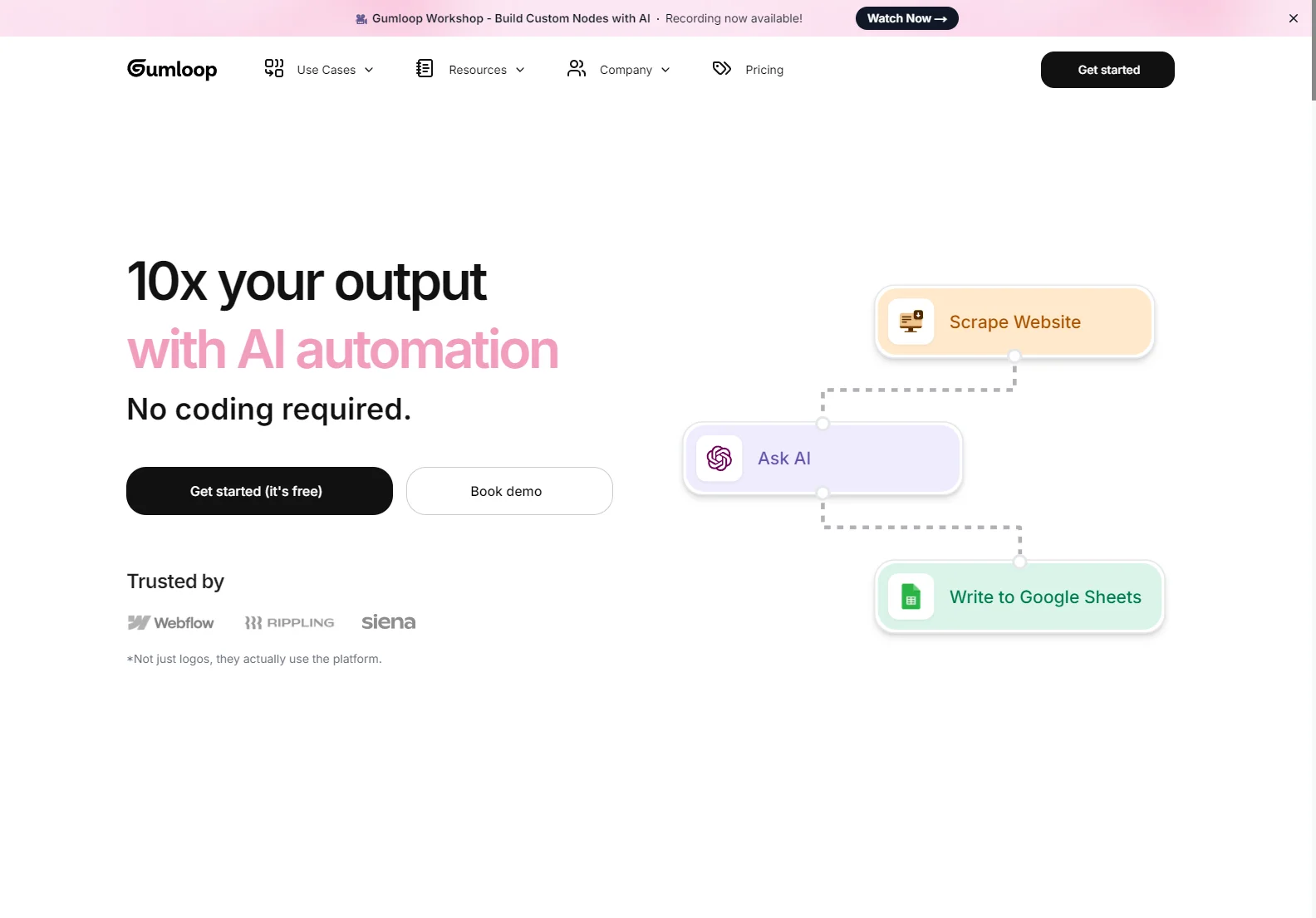 Gumloop: AI-Powered Workflow Automation for Custom Tools