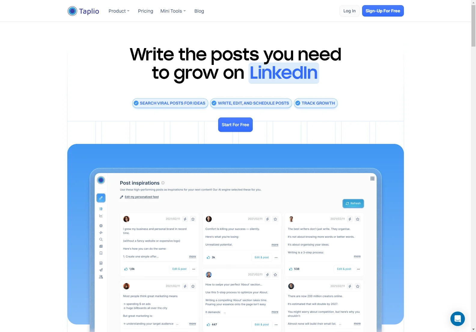 Taplio: AI-Powered LinkedIn Growth Platform