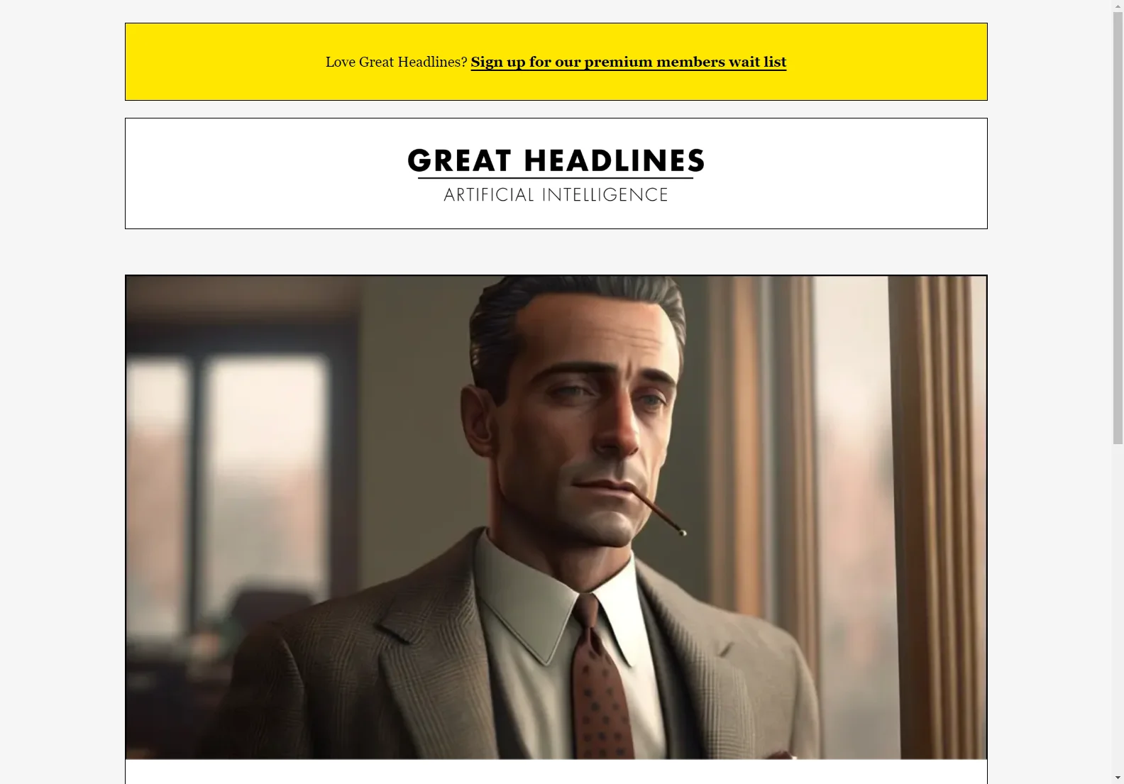 Great Headlines: AI-Powered Headline Generator for Marketers