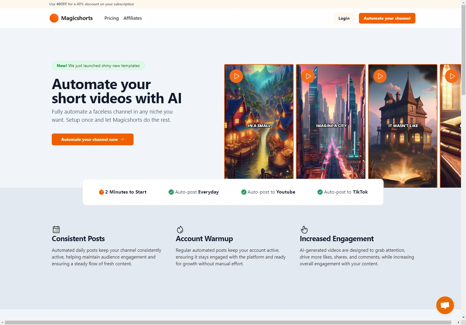 Magishorts: Automate Faceless Video Creation for TikTok & YouTube