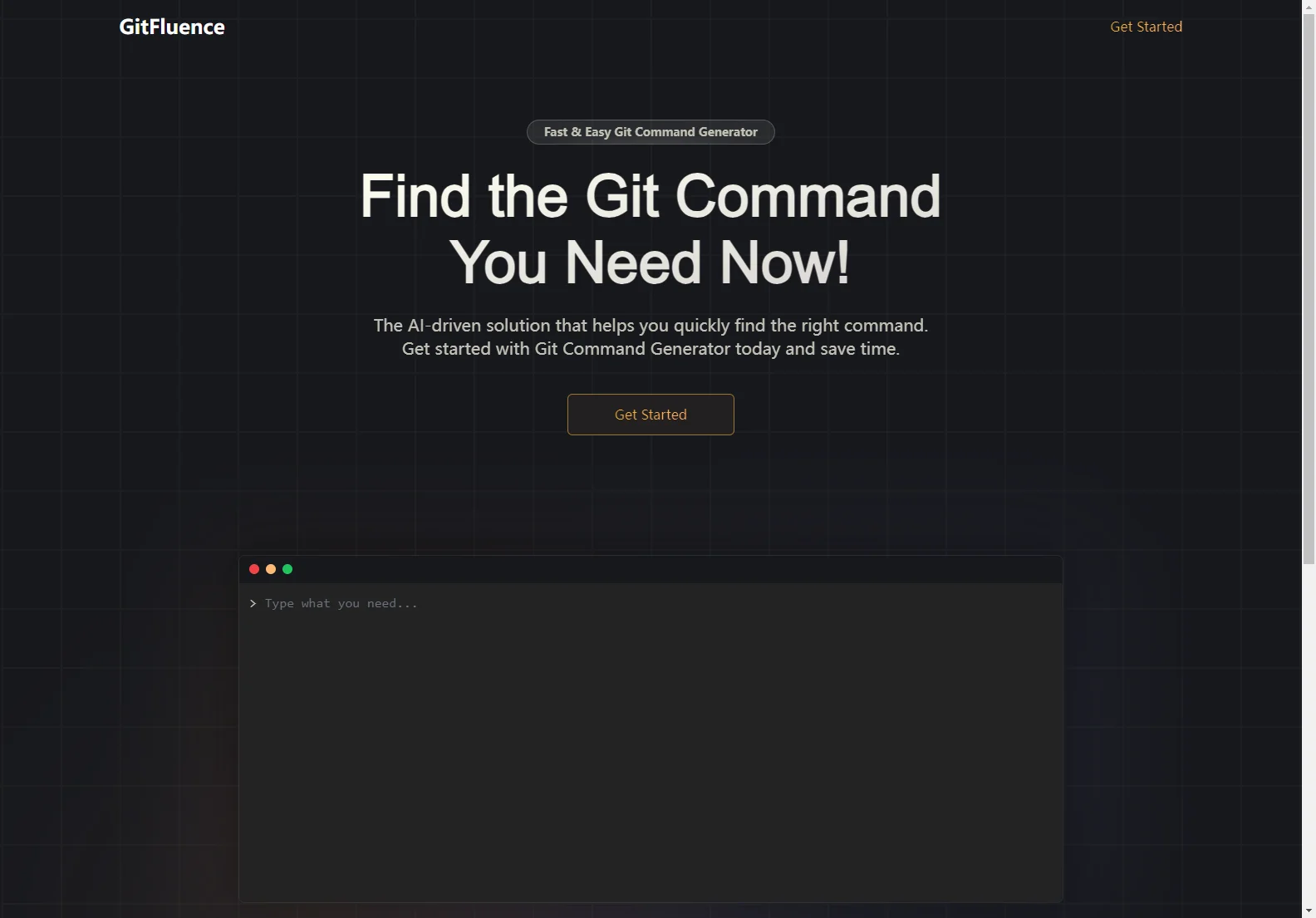 GitFluence - AI-Powered Git Command Generator