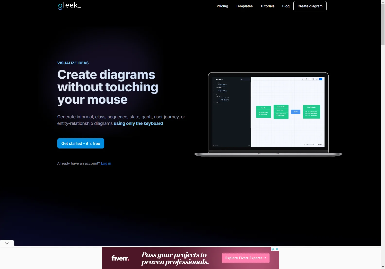 Gleek: AI-Powered Keyboard Diagram Maker for Developers