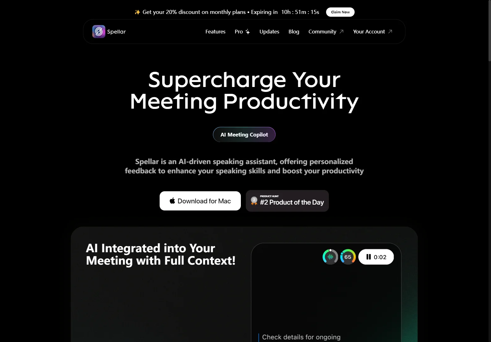 Spellar AI: Your AI-Powered Meeting Copilot for Enhanced Communication and Productivity