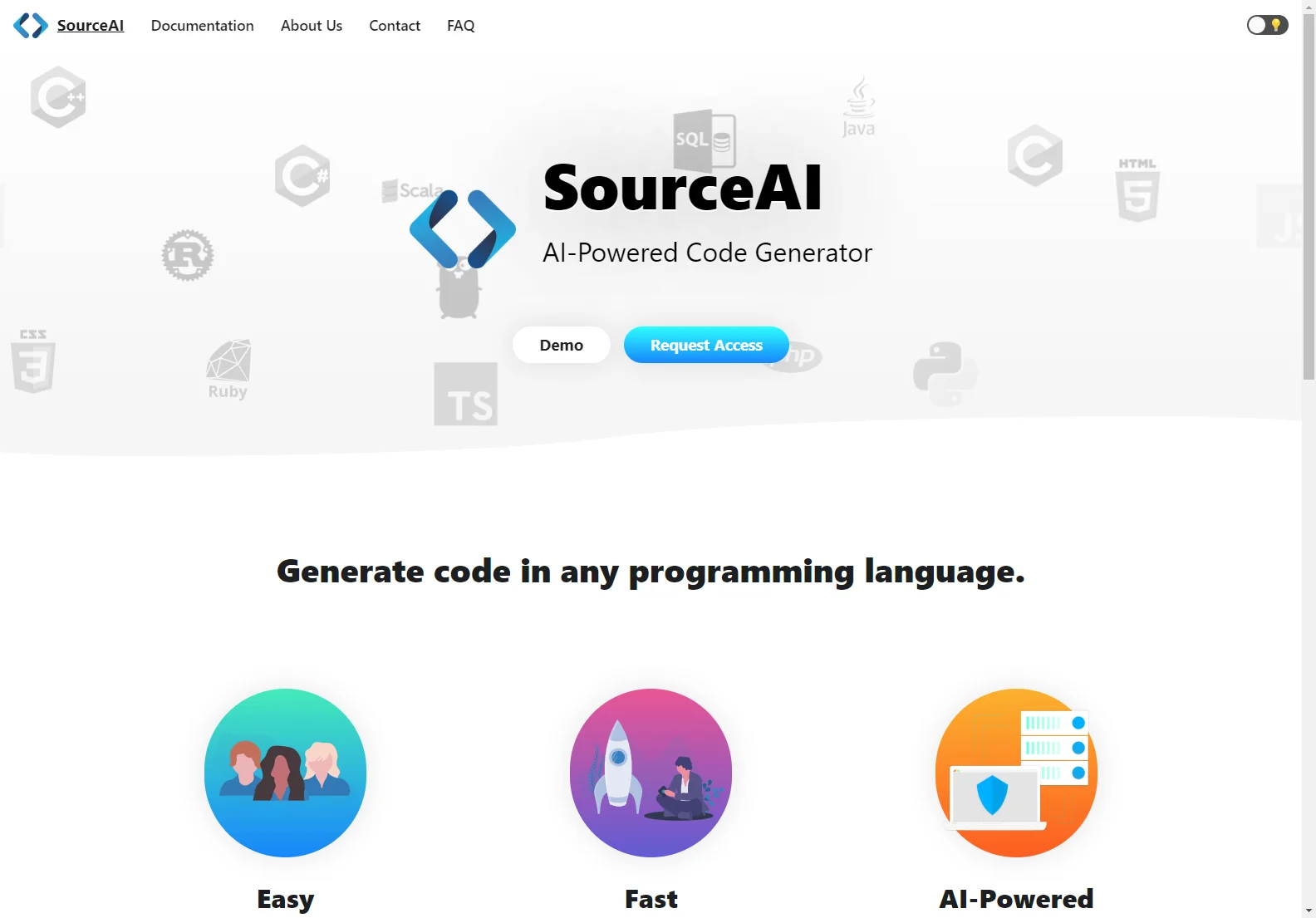 SourceAI: AI-Powered Code Generator for Faster Development