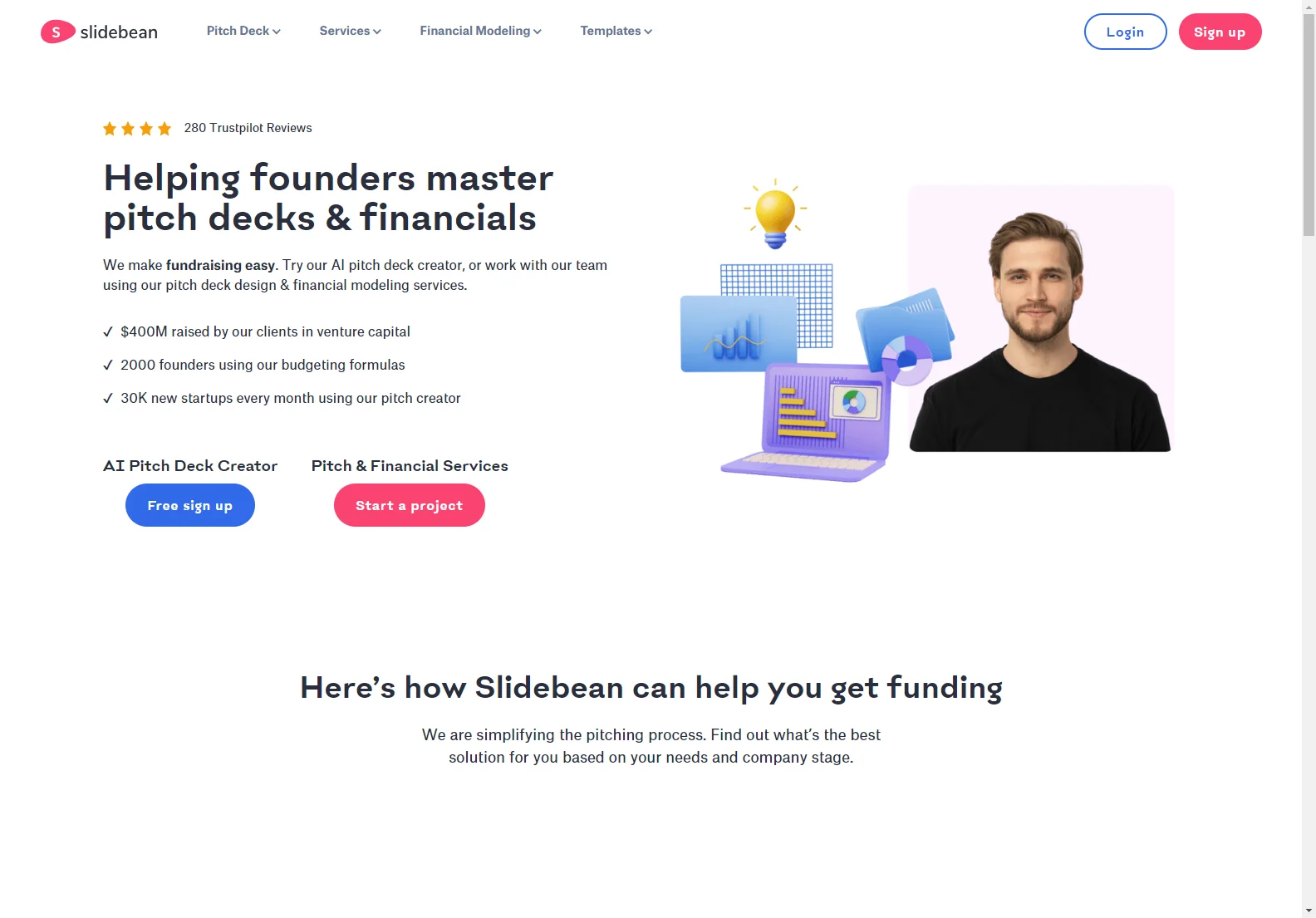 Slidebean: AI-Powered Pitch Decks & Expert Fundraising Services