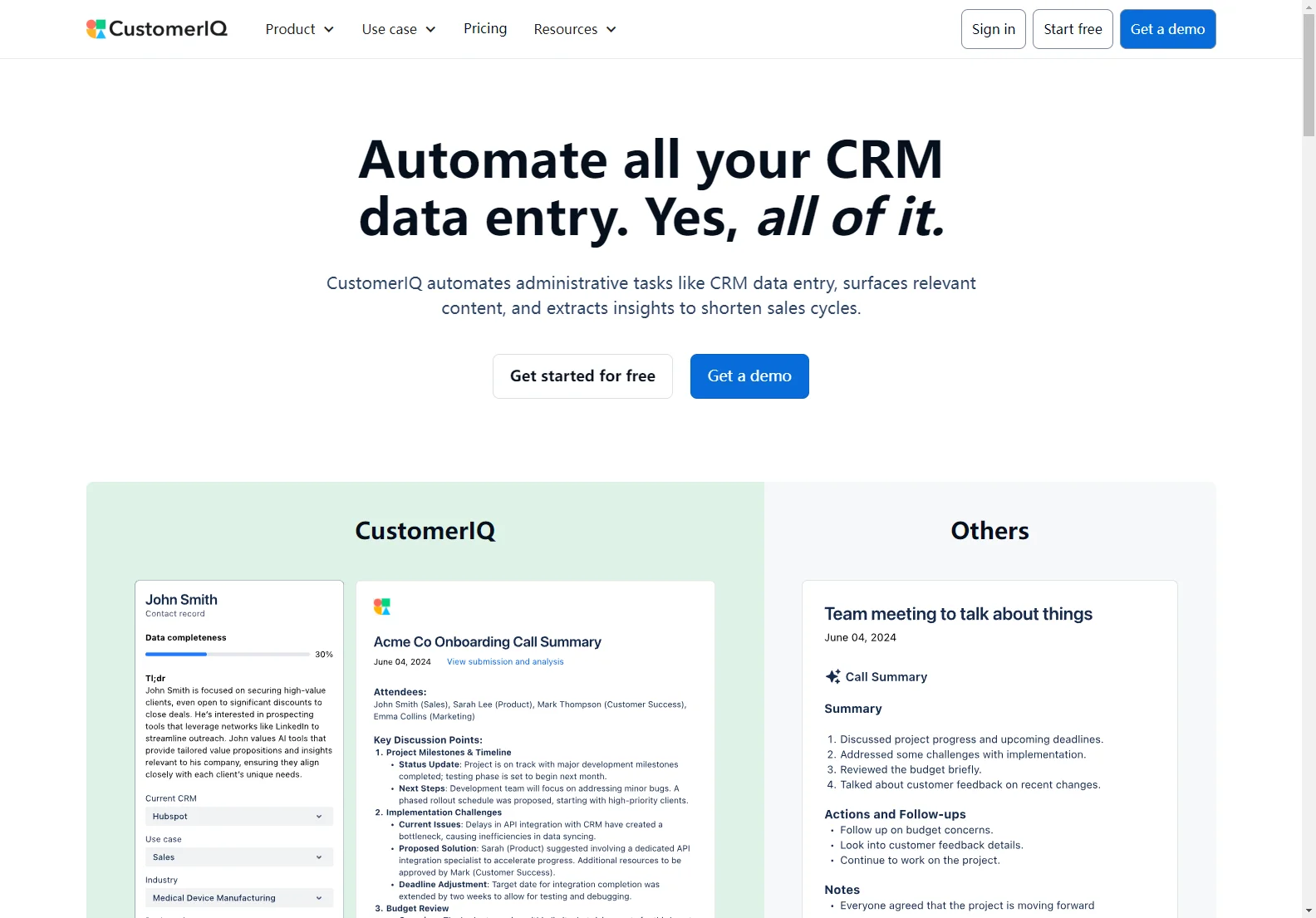 CustomerIQ: AI-Powered CRM Automation for Revenue Growth